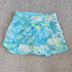 Ideology Blue and White Layered Skirt